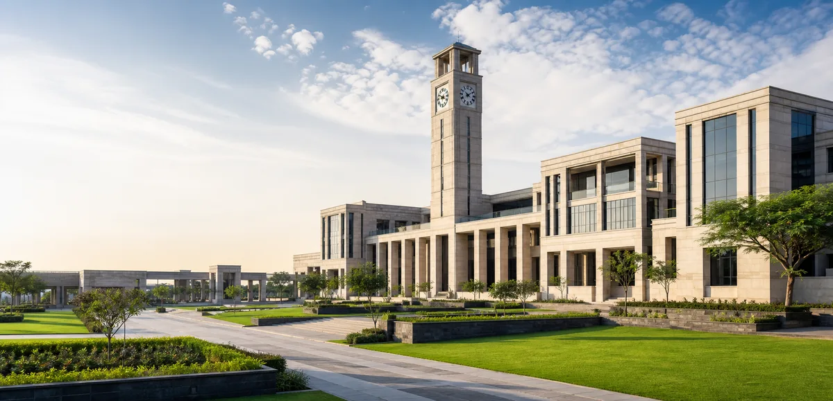 Institutional campus representing back-office and institutional support